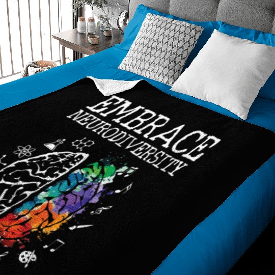 Embrace Neurodiversity - ASD ADHD Autism Awareness Baby Blankets