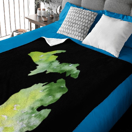 Watercolor Michigan Baby Blankets Proud Michigander Art