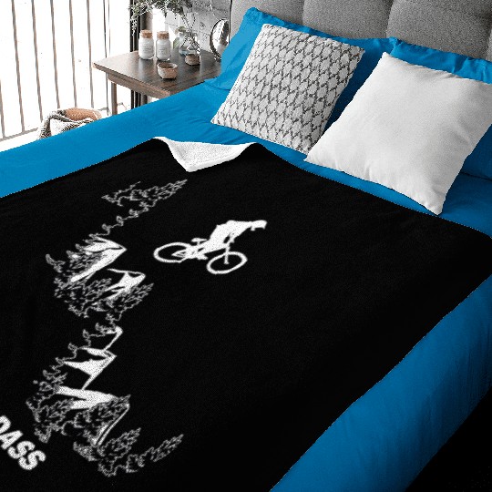 Mountain Bike MTB BMX Mountain Biker Baby Blankets