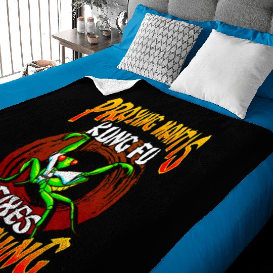 Praying Mantis Kung Fu Baby Blankets