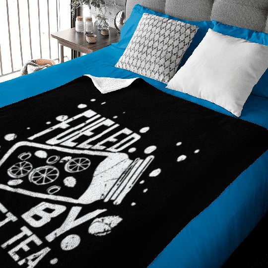 Fueled By Sweet Tea I Funny Southern Country Baby Blankets