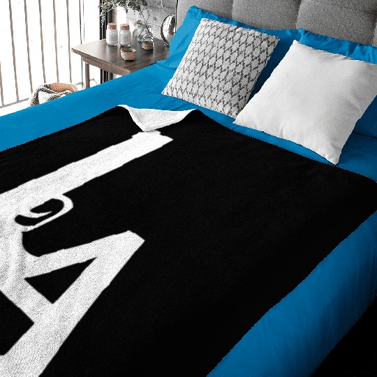 LA Dodgers Gun Los Angeles Hollywood California Baby Blankets