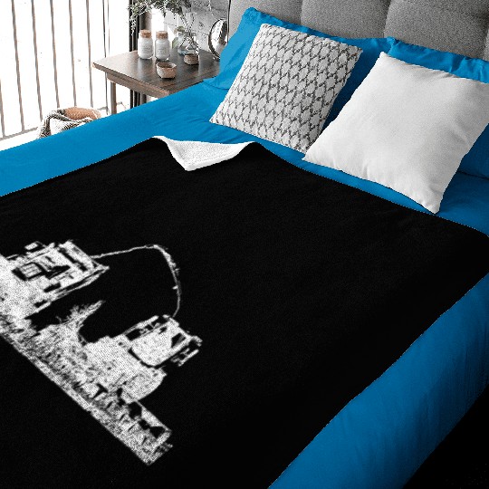 Corn chopper chopping corn harvester farmer Baby Blankets