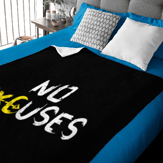 Cross Country Running Runner CC XC Gift No Excuses Baby Blankets