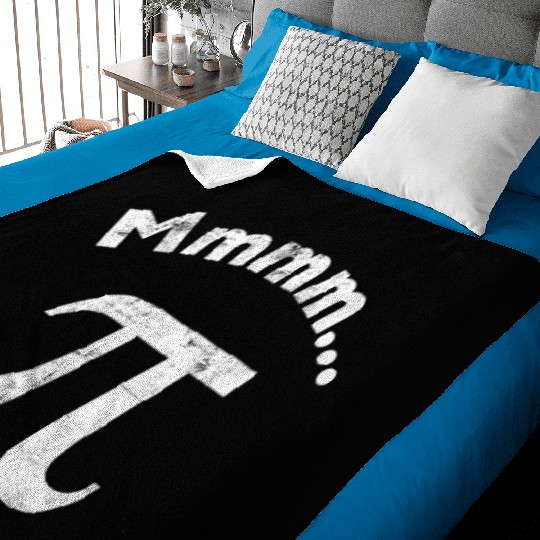 Mmm pi design and funny pi day graphics Baby Blankets