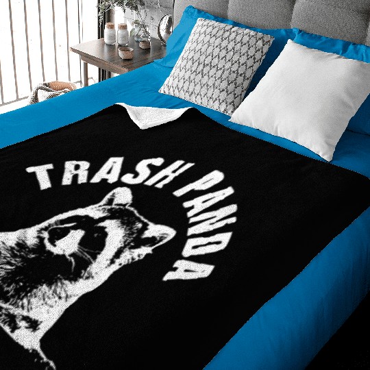 Raccoon Trash Panda Baby Blankets