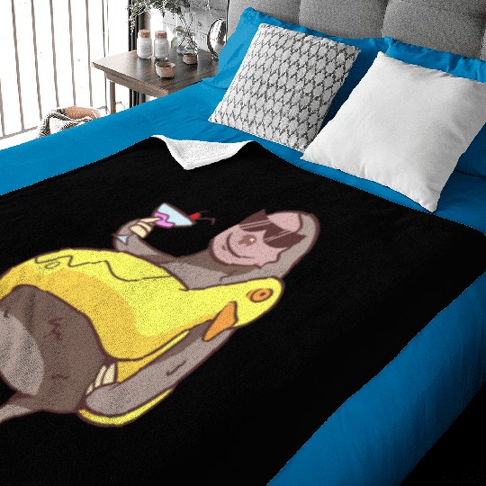 Summer Sloth Baby Blankets