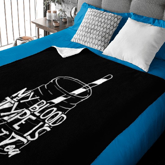 My Blood Type Is Sweet Tea Iced Tea Baby Blankets