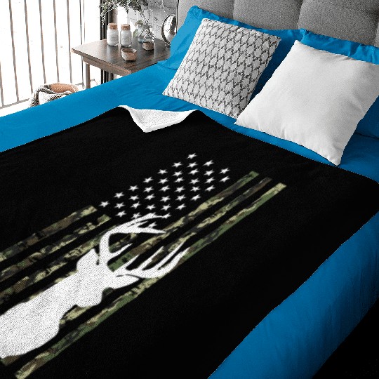 Hunting Hunters Deer Camouflage Baby Blankets