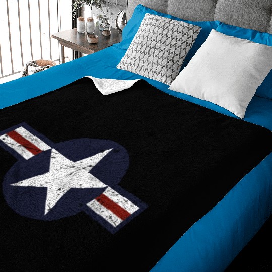 USAF US Air Force Roundel Baby Blankets