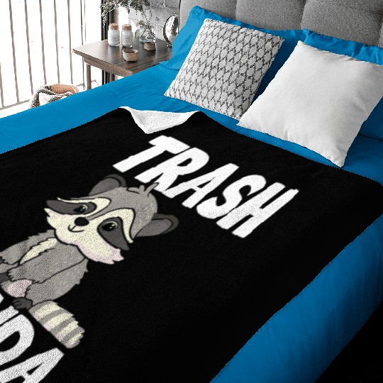 Raccoon Trash Panda Funny Cute Quote Animal Gift Baby Blankets