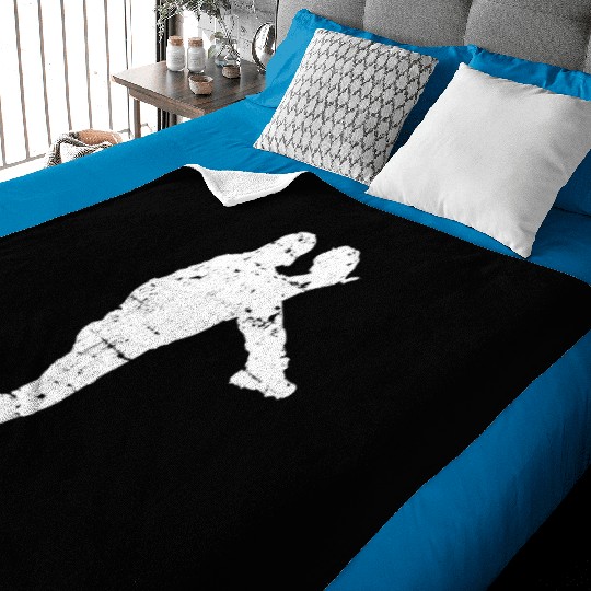 Baseball Pitcher Baby Blankets