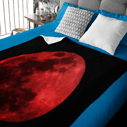 Blood Moon - Space - Graphic Realistic Baby Blankets
