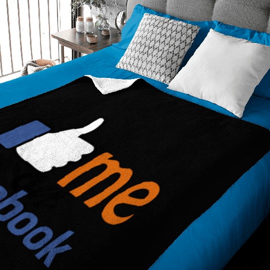 like me on facebook Baby Blankets