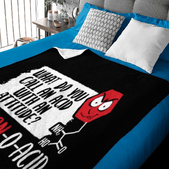 A Mean O Acid, Science Fiction Laboratory Science Baby Blankets