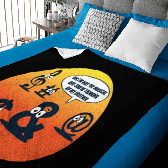 Musician Character Language Funny Song Band Gift Baby Blankets