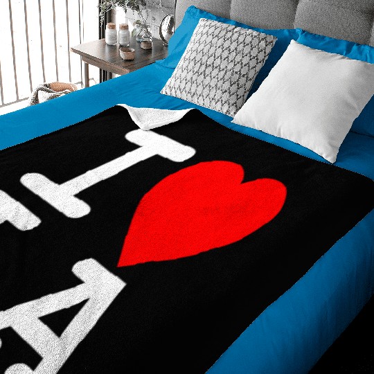 I Love LA Los Angeles Baby Blankets