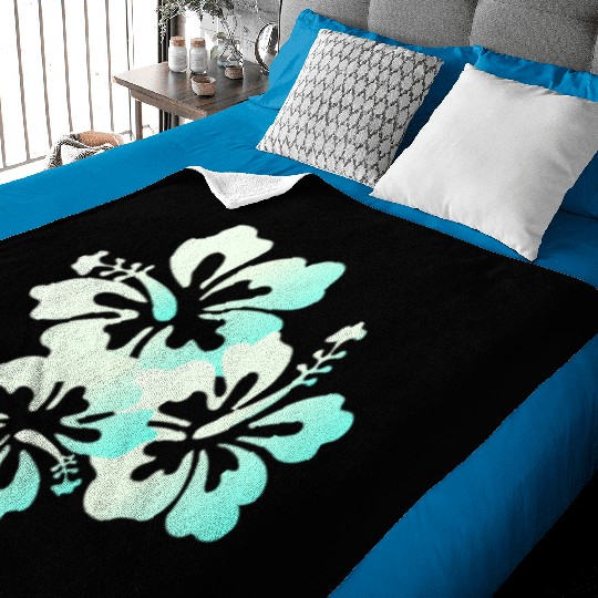 Hawaii Honolulu Boarder Surfer Tiki Summer Vacatio Baby Blankets