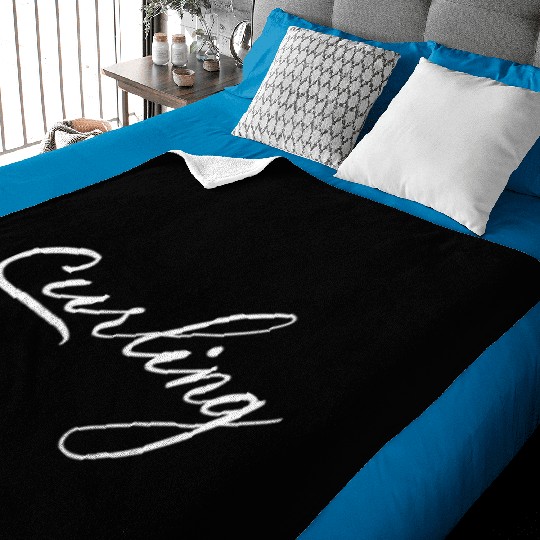 Team Curler Curling Player Curling Winter Sports Baby Blankets