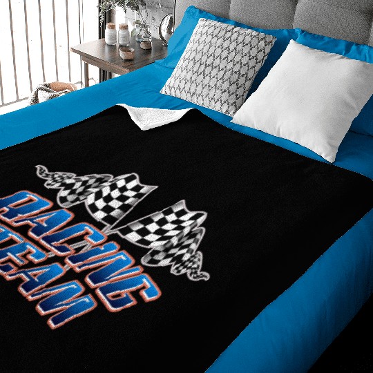 Racing team Baby Blankets