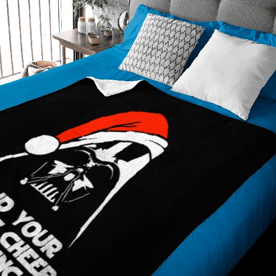 Darth Vader Santa Claus Christmas Sweater Design Baby Blankets