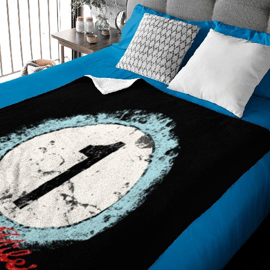 Ken Miles Rugged Number Baby Blankets