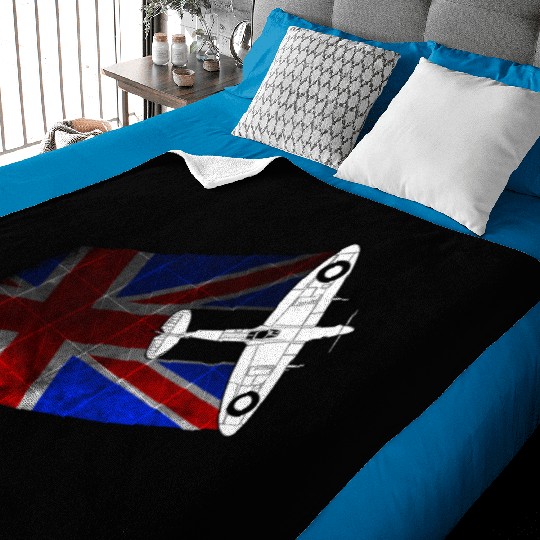 Spitfire UK Flag Mk.1 RAF British WWII Baby Blankets