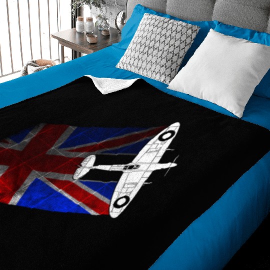 Spitfire UK Flag Mk.1 RAF British WWII Baby Blankets