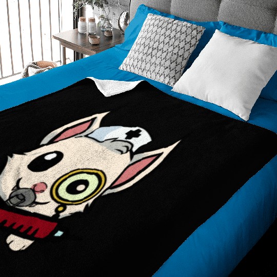 Creepy Psycho Nurse Paramedic SYRINGE Baby Blankets