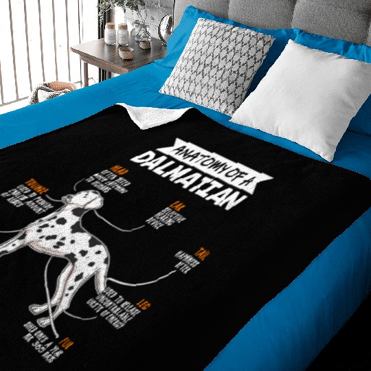 Anatomy Of A Dalmatian Funny Dog Owner Gift Baby Blankets
