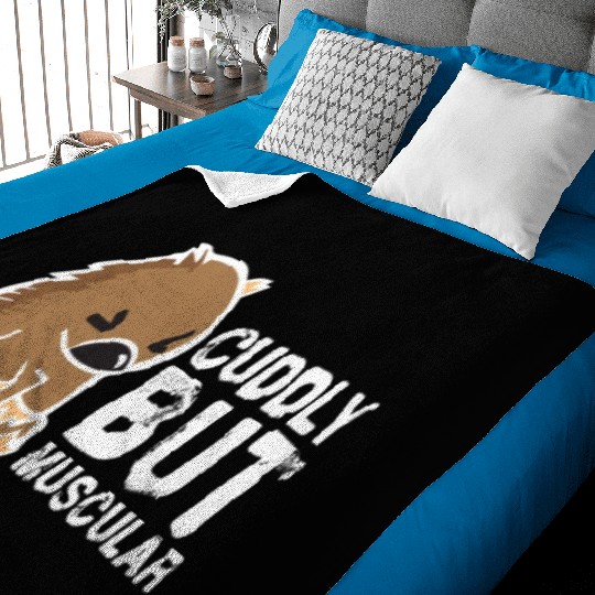 Cuddly But Muscular Wombat Sweet Australia Wild Baby Blankets