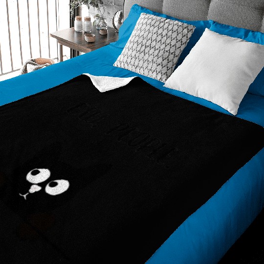 Ew People Cat I hate People Funny Cat Meme Baby Blankets