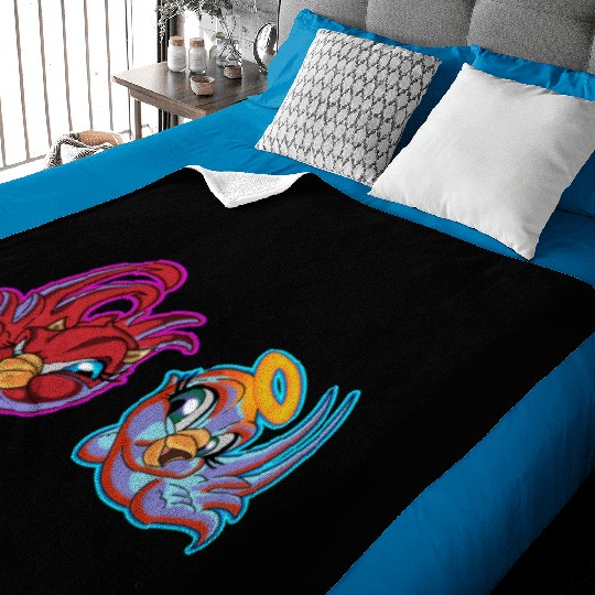 bird heaven angel vs. bird hell devil Baby Blankets