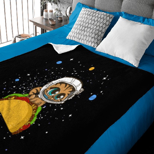 Taco Cat In Space Baby Blankets Dancing Cat Taco