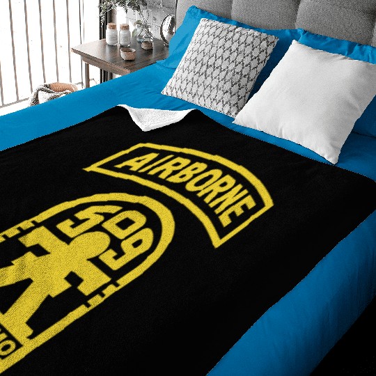 Geronimo 509th Airborne Parachute Infantry US Army Baby Blankets