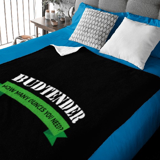 Budtender Design Hemp Dispensary Medical Marijuana Baby Blankets