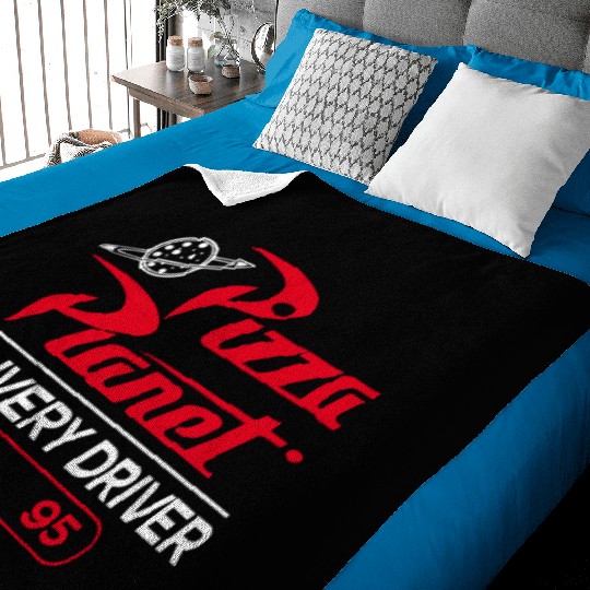 Pizza Planet Baby Blankets