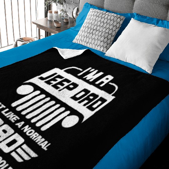 Jeep Dad Offroading Cool Father Gift Baby Blankets