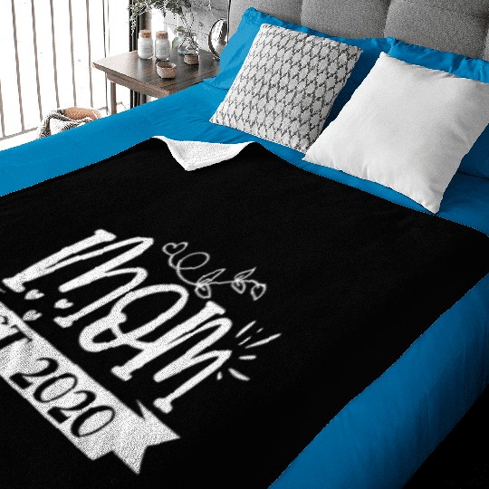 Baby Shower Pregnant Newborn Mom Established 2020 Baby Blankets