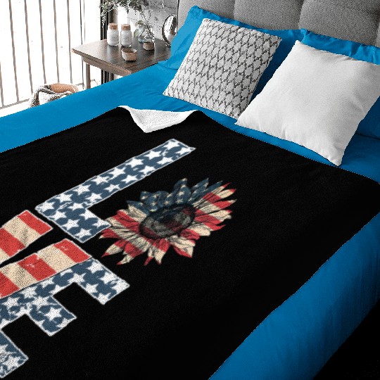 Love 4th Of July Baby Blankets