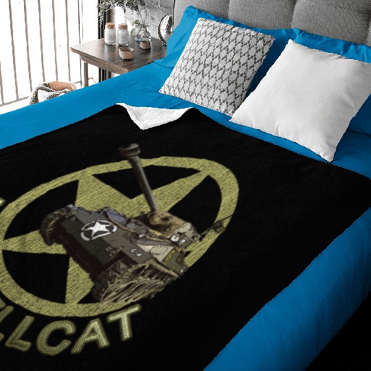 M18 Hellcat WW2 American Tank Destroyer Baby Blankets