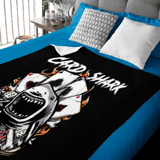 Vintage Card Shark Poker Player - Awesome Gift Baby Blankets