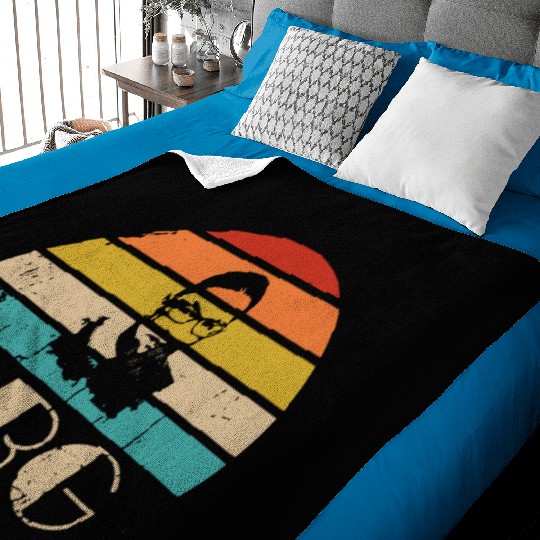 Vintage Notorious RBG Baby Blankets Ruth Bader Ginsburg