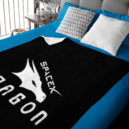 Spacex dragon Nasa Baby Blankets