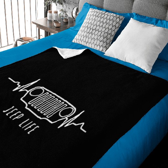 Jeep Life Car Baby Blankets