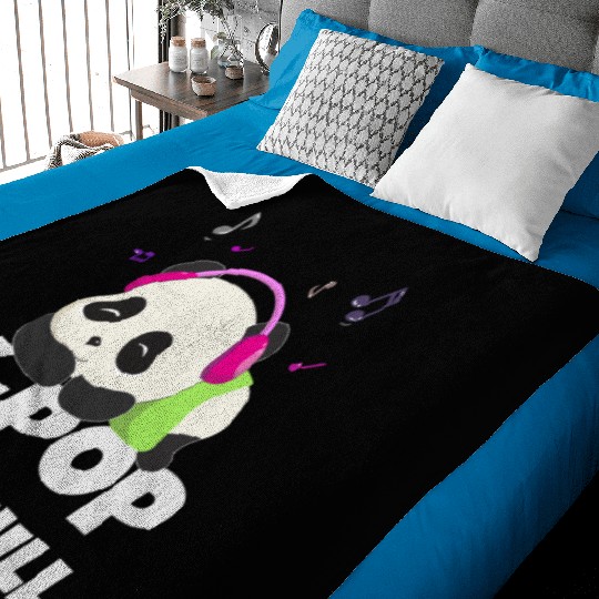 K-POP and chill. Black #2 Baby Blankets