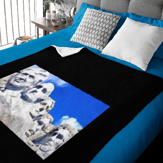 Mount Rushmore Trump Baby Blankets