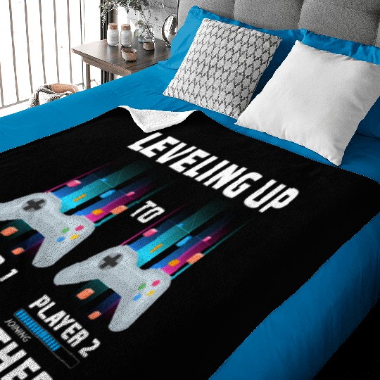 New Big Brother Gift Leveled Up To Brother,Pregnan Baby Blankets