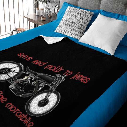 Says Red Molly to James Baby Blankets