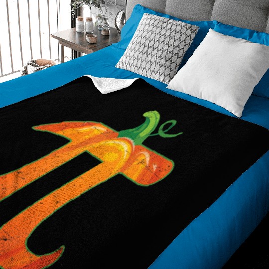 funny pumpkin pi halloween costume math pun gift Baby Blankets